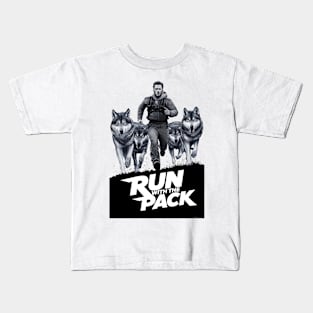 Run With The Pack - Design 1 Kids T-Shirt